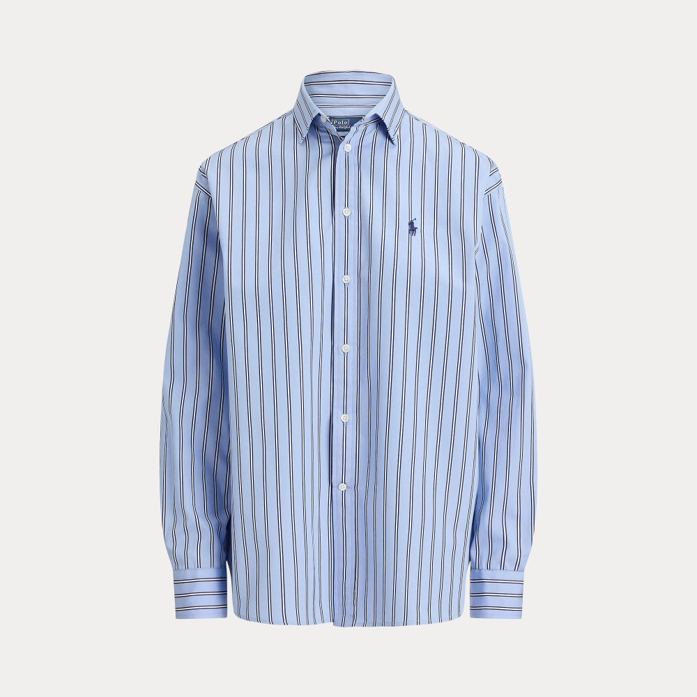 RELAXED FIT STRIPED COTTON SHIRT - BoUvy