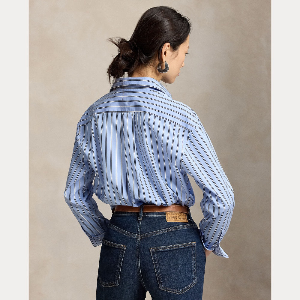 RELAXED FIT STRIPED COTTON SHIRT - BoUvy