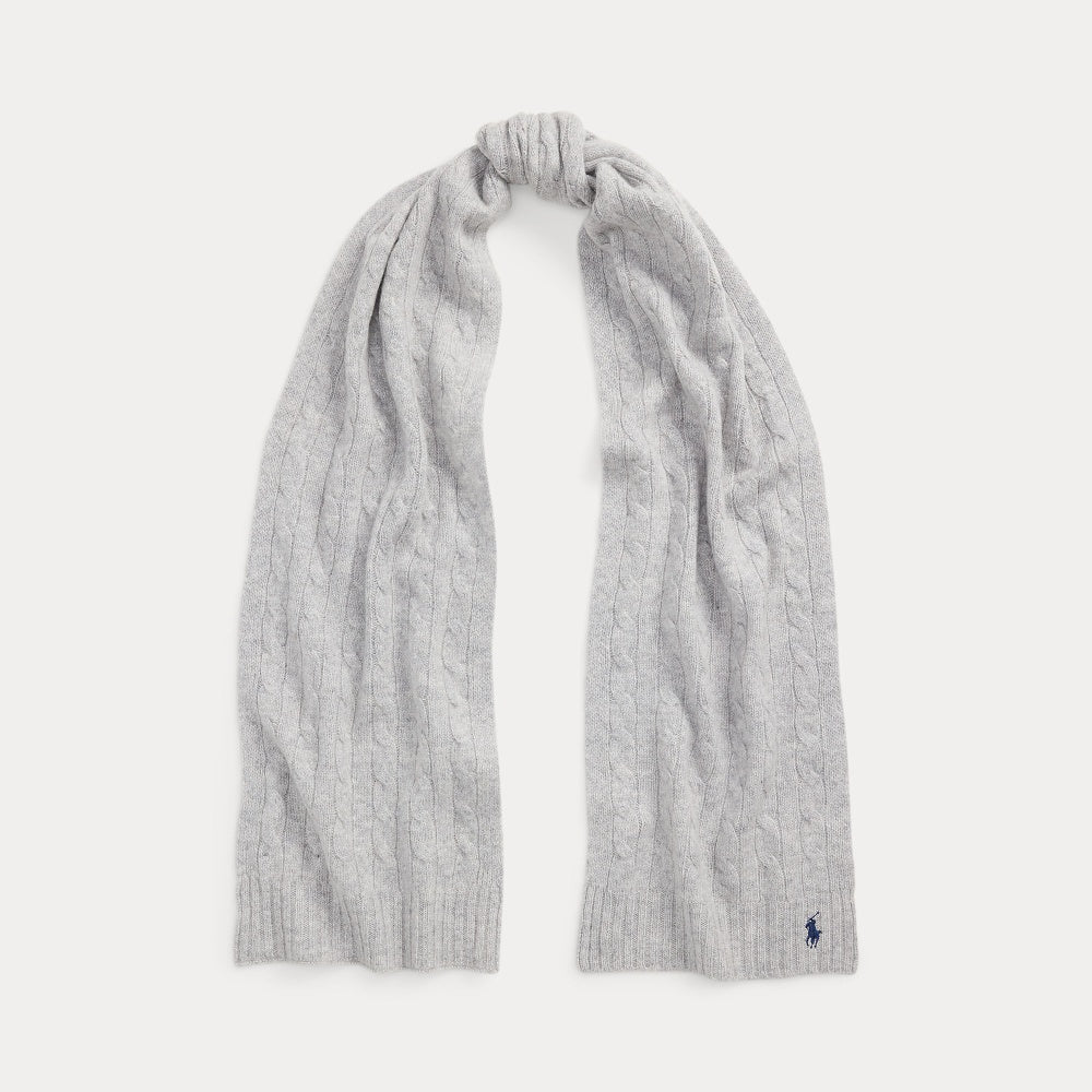 CABLE-KNIT WOOL-CASHMERE SCARF - BoUvy