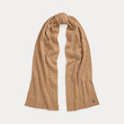 CABLE-KNIT WOOL-CASHMERE SCARF - BoUvy