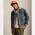 FLEECE-LINED DENIM TRUCKER JACKET | BoUvy