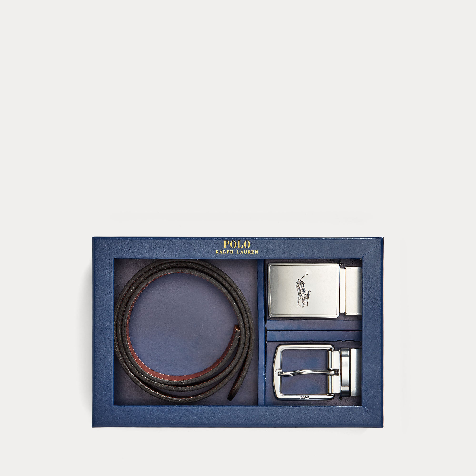 REVERSIBLE LEATHER BELT GIFT SET | BoUvy