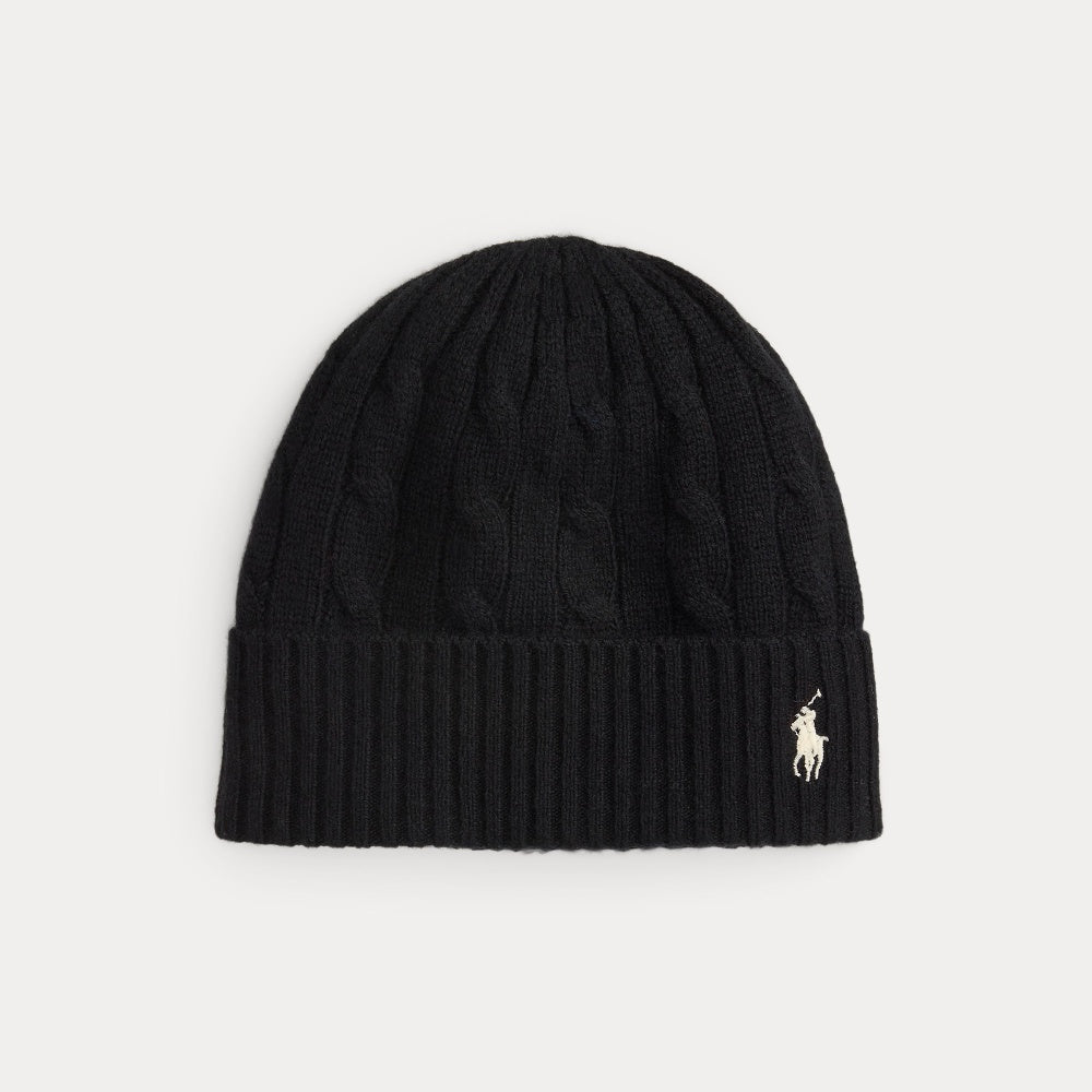 CABLE-KNIT WOOL-CASHMERE BEANIE - BoUvy