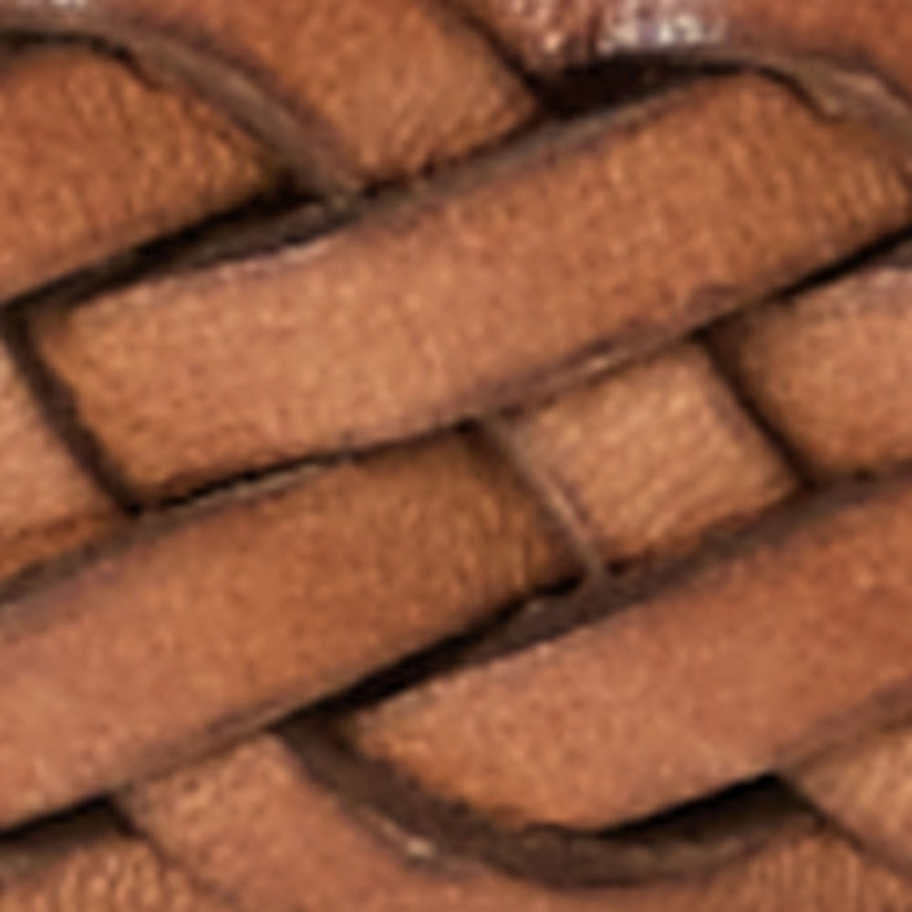 BRAIDED VACHETTA LEATHER SKINNY BELT - BoUvy
