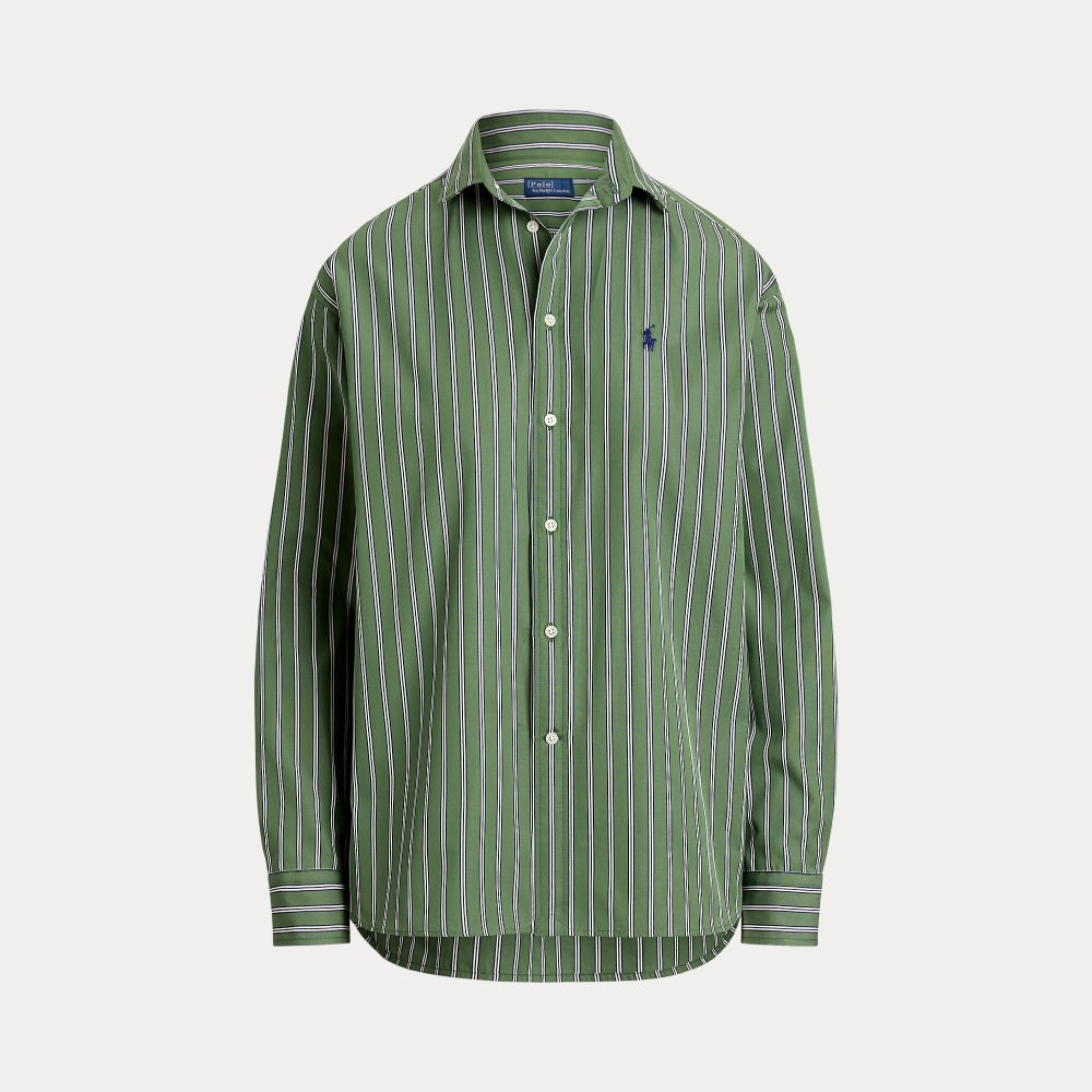 RELAXED FIT STRIPED COTTON SHIRT - BoUvy