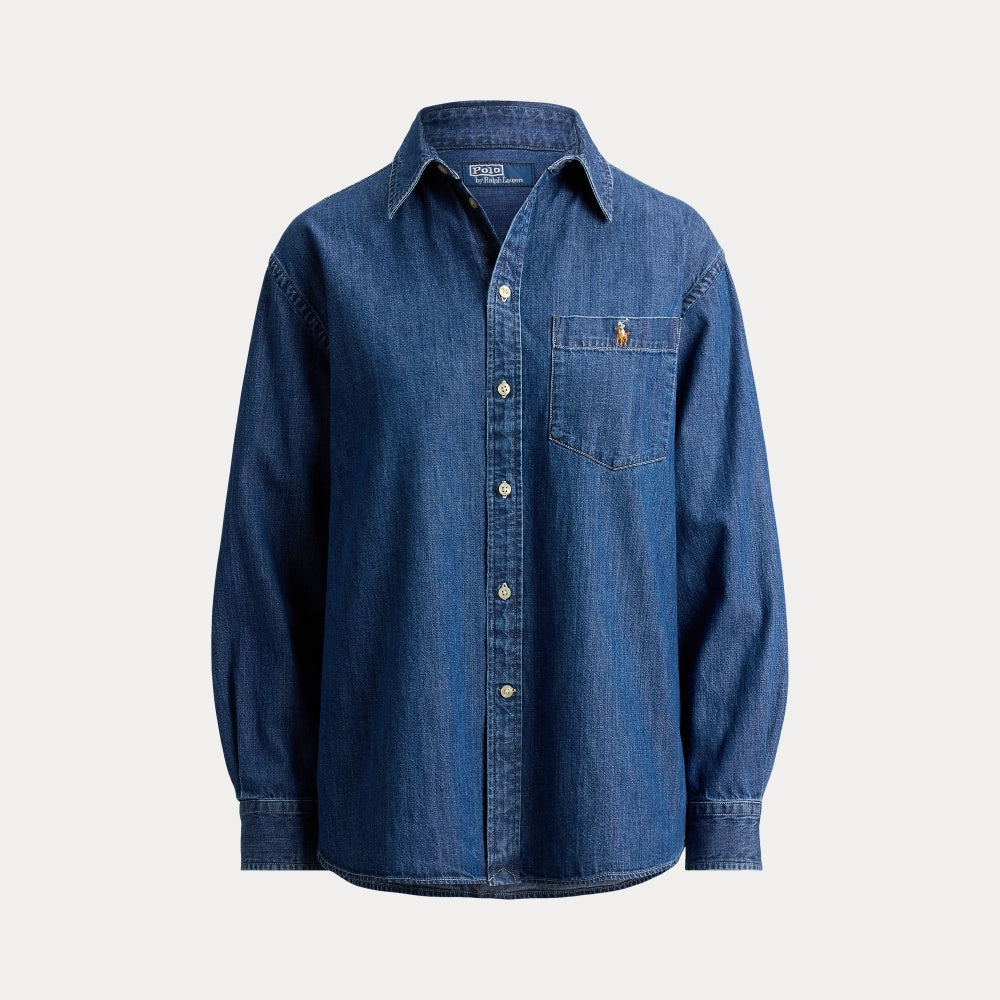 THE BIG COTTON DENIM SHIRT - BoUvy