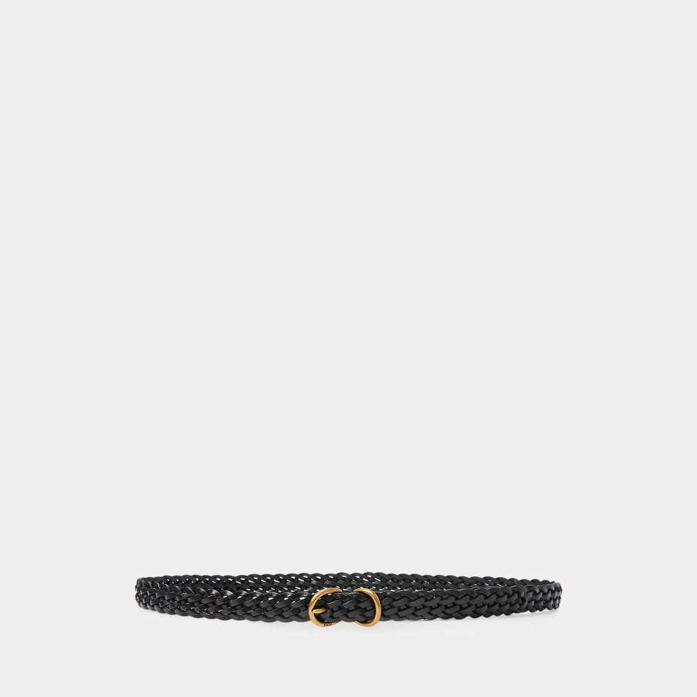 BRAIDED VACHETTA LEATHER SKINNY BELT - BoUvy