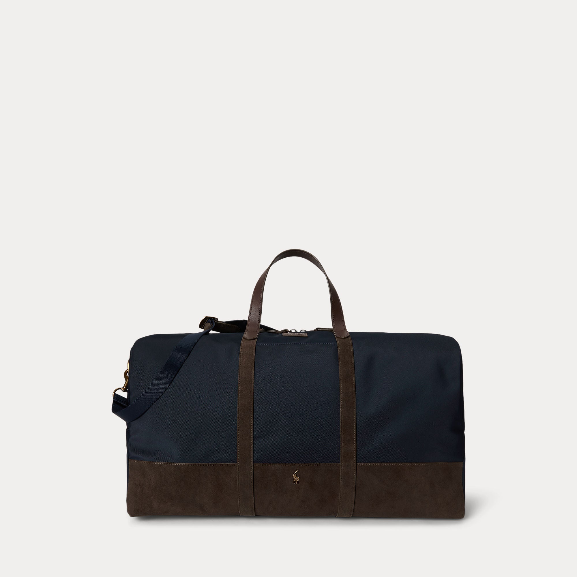 SUEDE-TRIM DUFFEL BAG | BoUvy