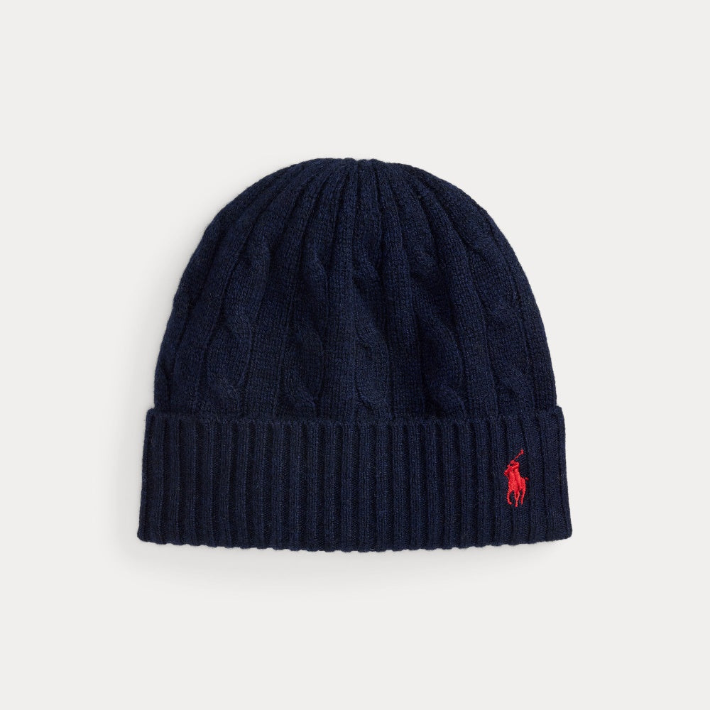 CABLE-KNIT WOOL-CASHMERE BEANIE - BoUvy