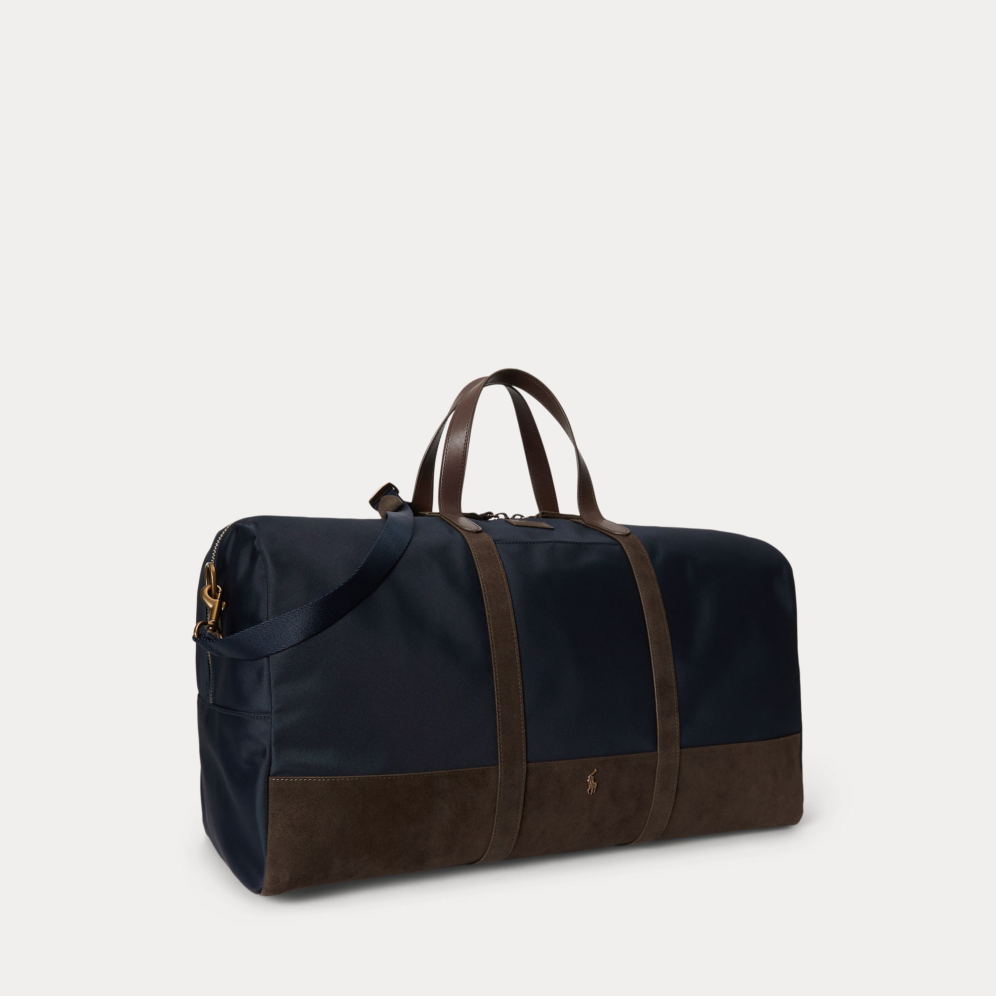 SUEDE-TRIM DUFFEL BAG | BoUvy
