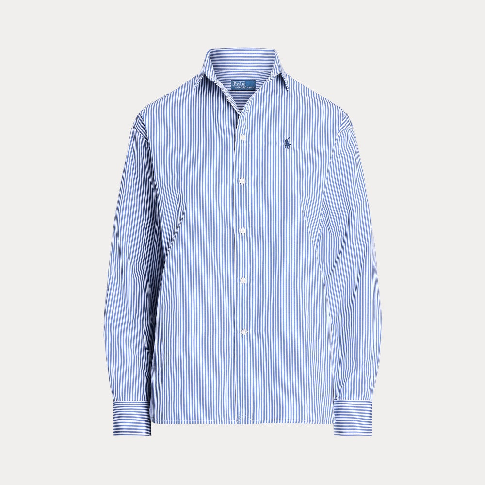 RELAXED FIT STRIPED COTTON SHIRT - BoUvy