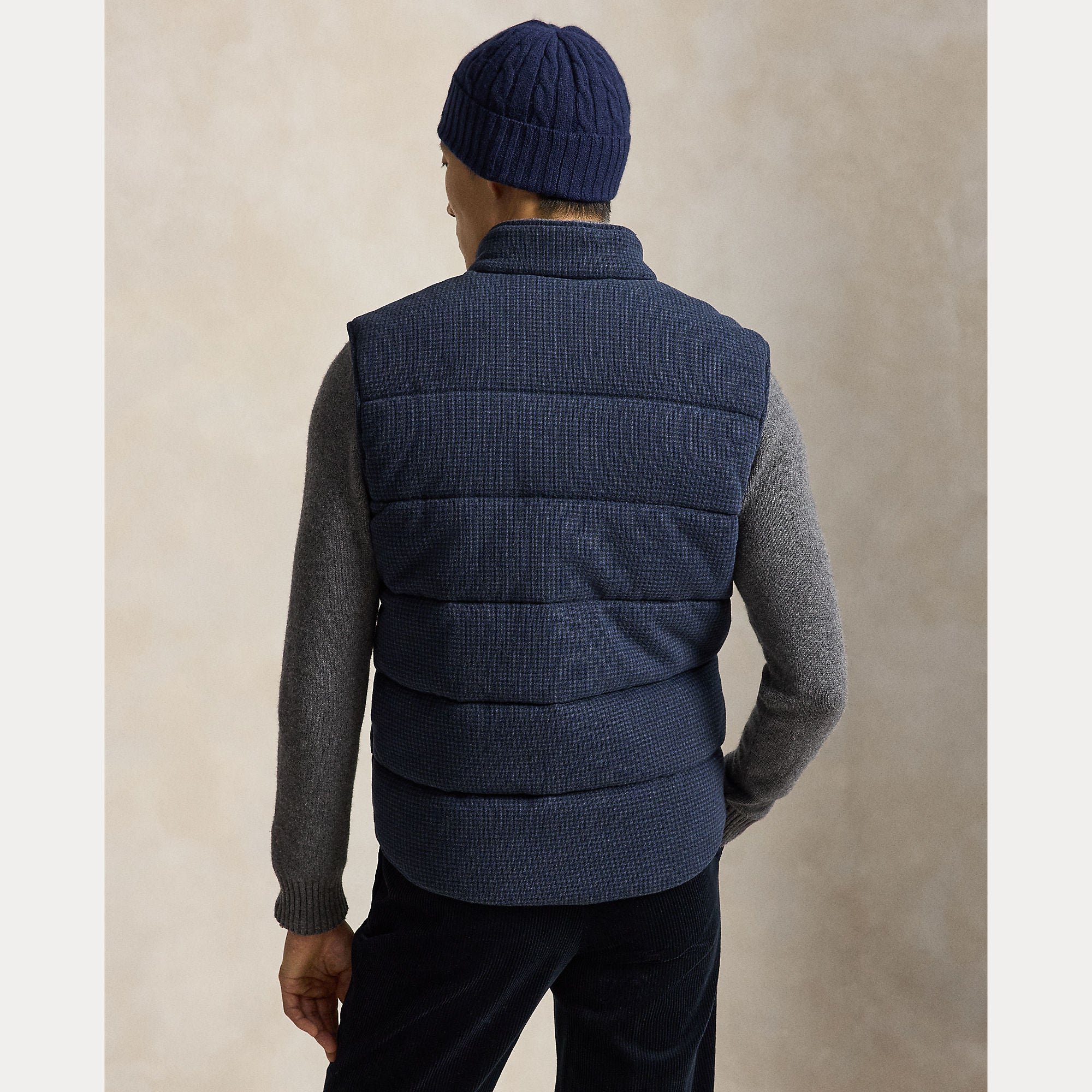 HOUNDSTOOTH ESTATE-RIB VEST | BoUvy