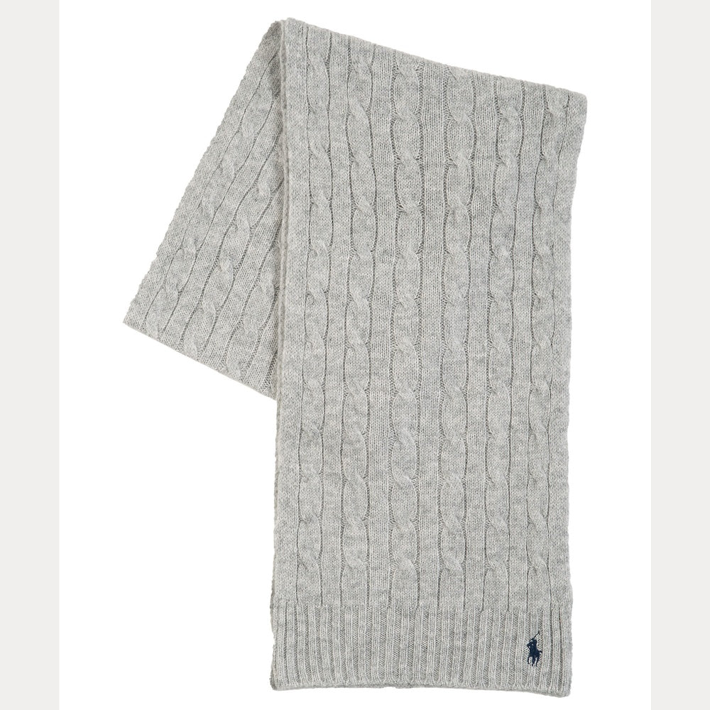 CABLE-KNIT WOOL-CASHMERE SCARF - BoUvy