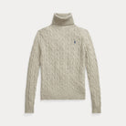 WOOL-CASHMERE CABLE TURTLENECK SWEATER - BoUvy
