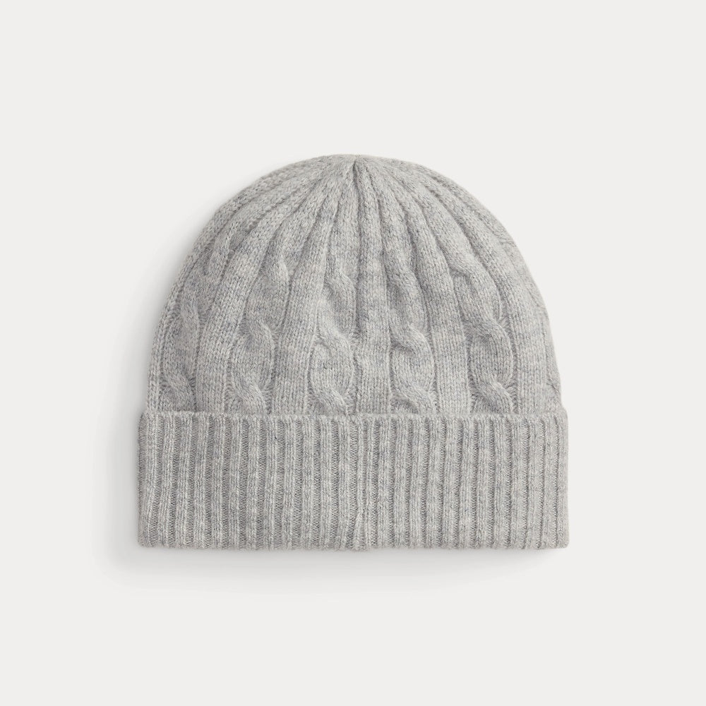 CABLE-KNIT WOOL-CASHMERE BEANIE - BoUvy