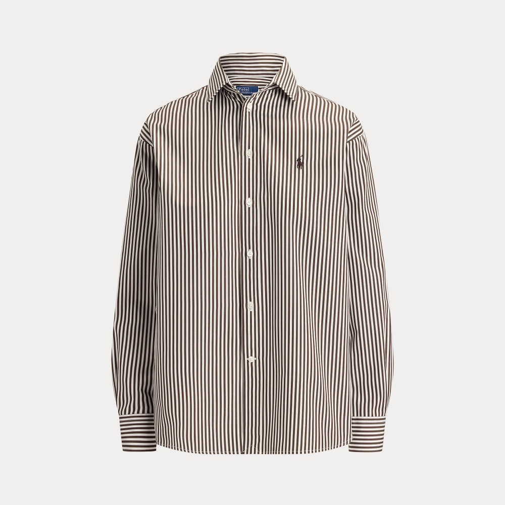 RELAXED FIT STRIPED COTTON SHIRT - BoUvy