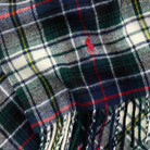 PLAID FRINGE WOOL SCARF | BoUvy