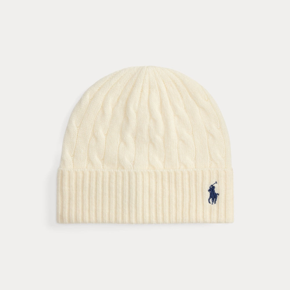 CABLE-KNIT WOOL-CASHMERE BEANIE - BoUvy