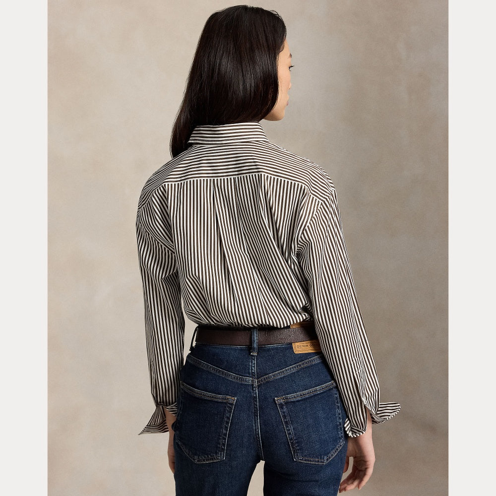 RELAXED FIT STRIPED COTTON SHIRT - BoUvy