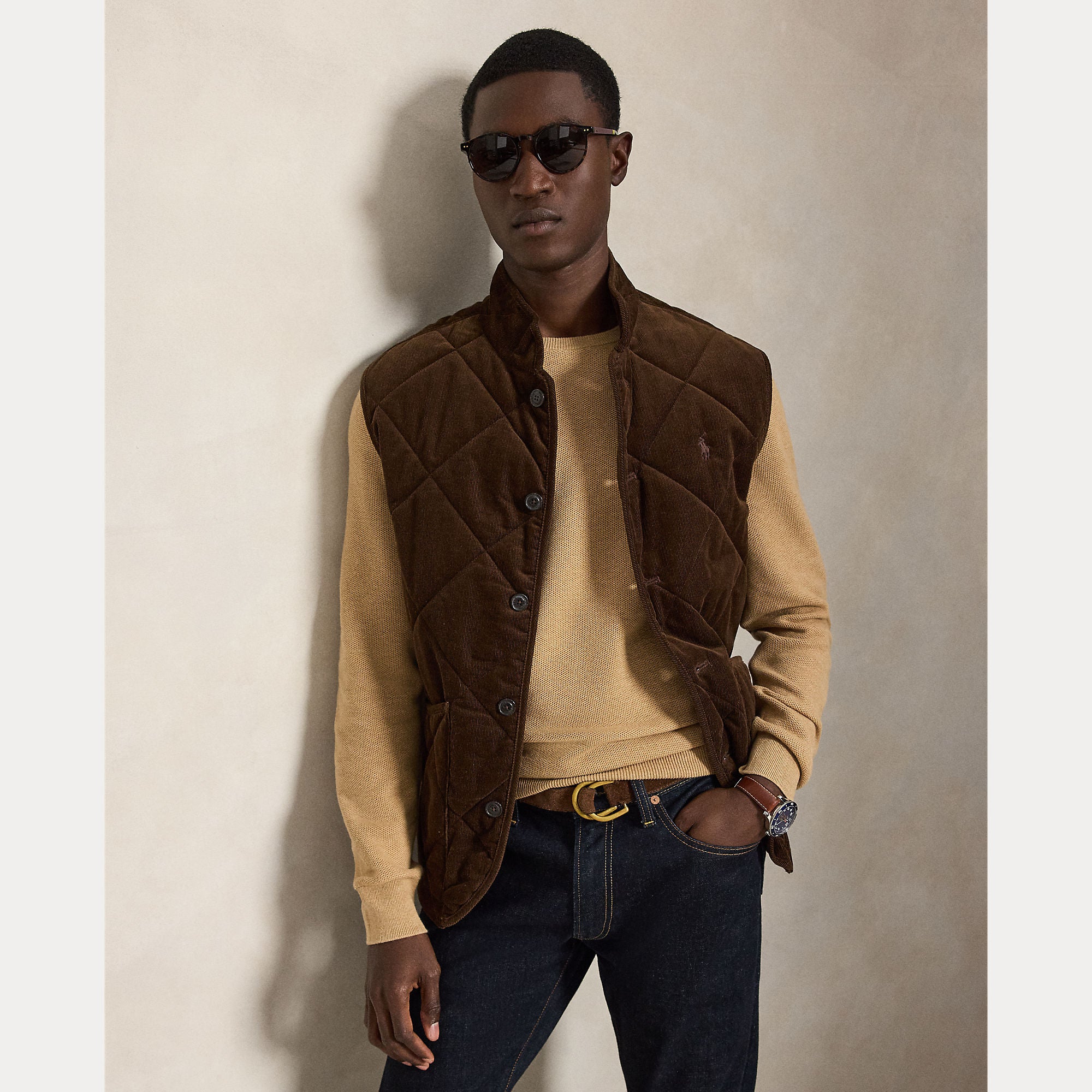 MESH-KNIT COTTON CREWNECK SWEATER - BoUvy
