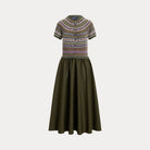 HYBRID FAIR ISLE-BODICE DRESS - BoUvy