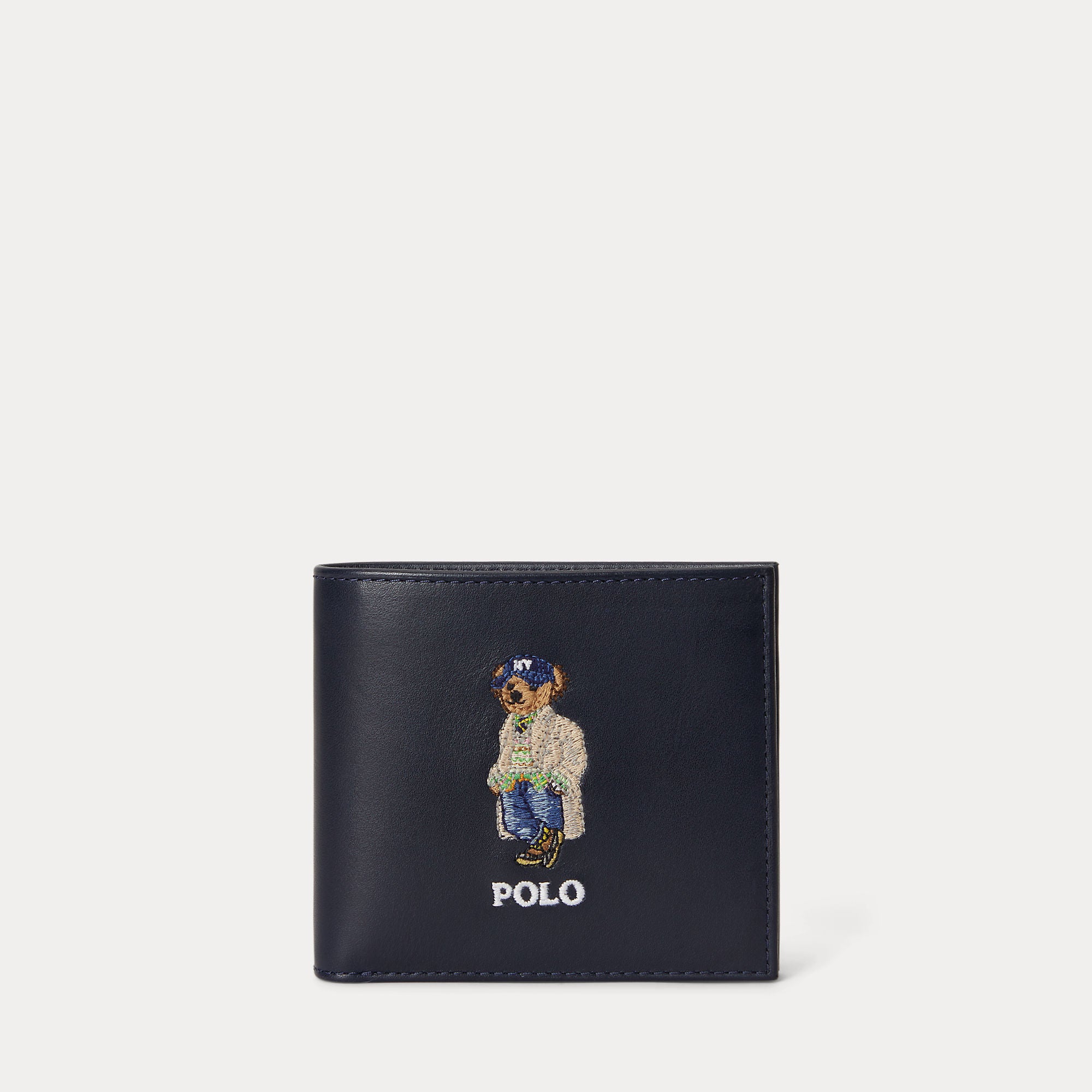 POLO BEAR LEATHER BILLFOLD COIN WALLET | BoUvy