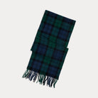 PLAID FRINGE WOOL SCARF | BoUvy