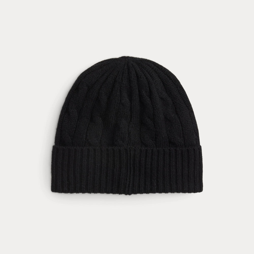 CABLE-KNIT WOOL-CASHMERE BEANIE - BoUvy