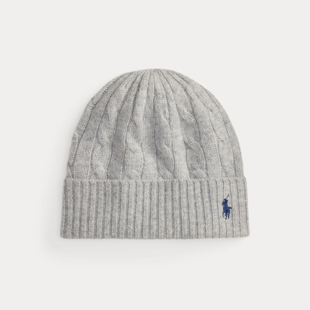 CABLE-KNIT WOOL-CASHMERE BEANIE - BoUvy