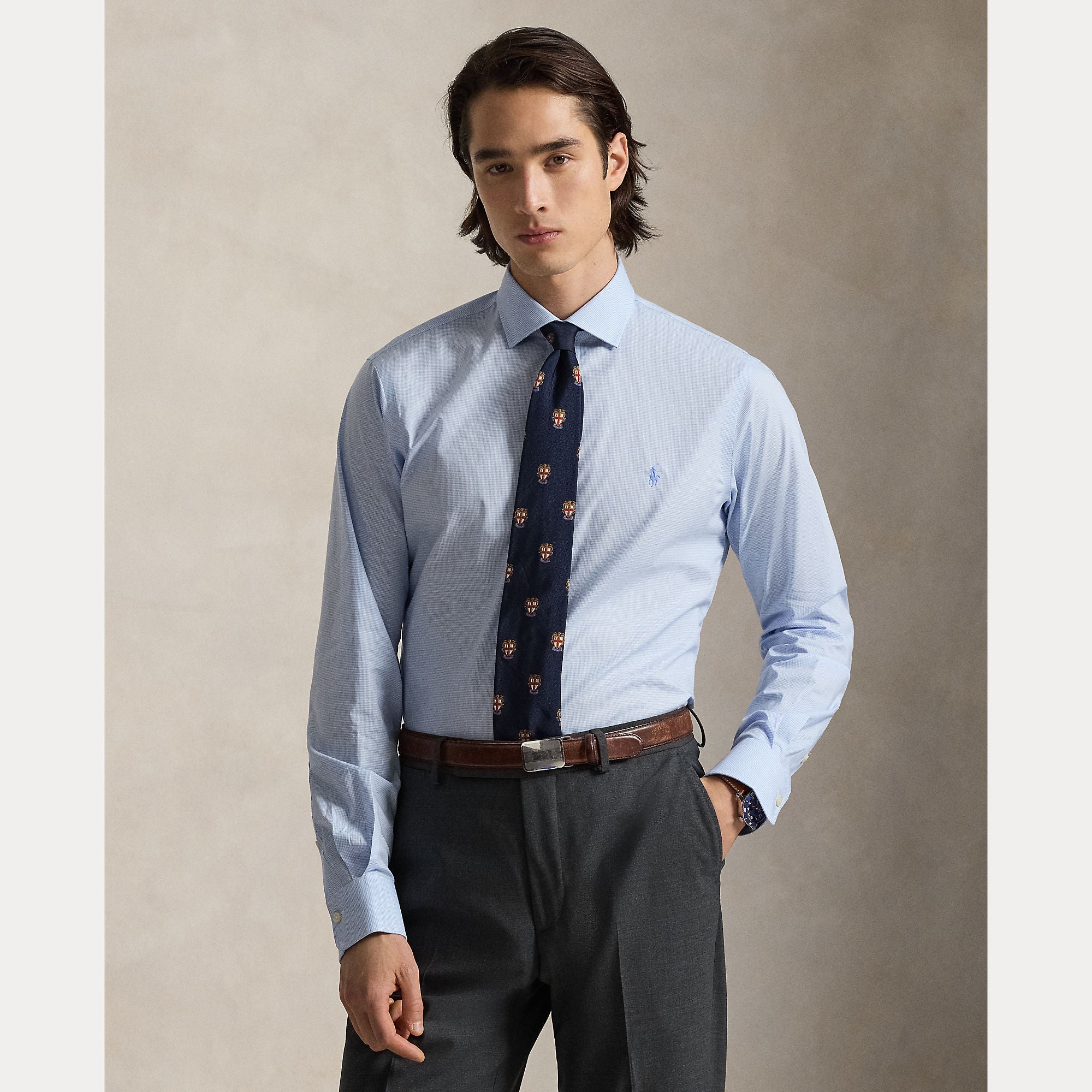 Custom Fit Tattersall Poplin Shirt - BoUvy