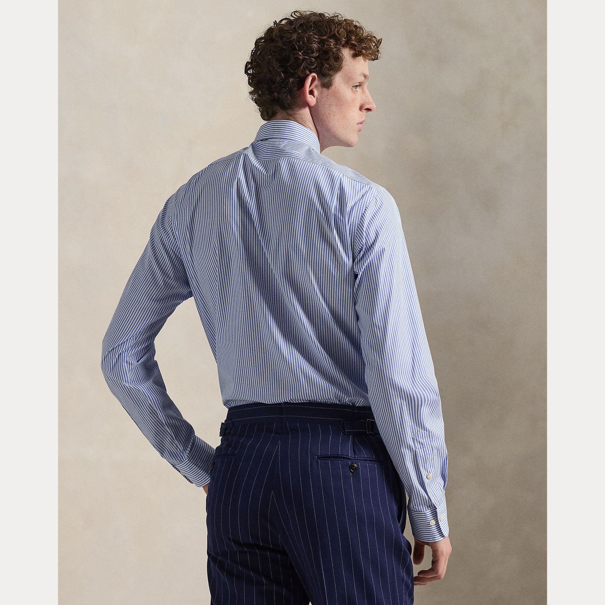 Custom Fit Striped Poplin Shirt - BoUvy