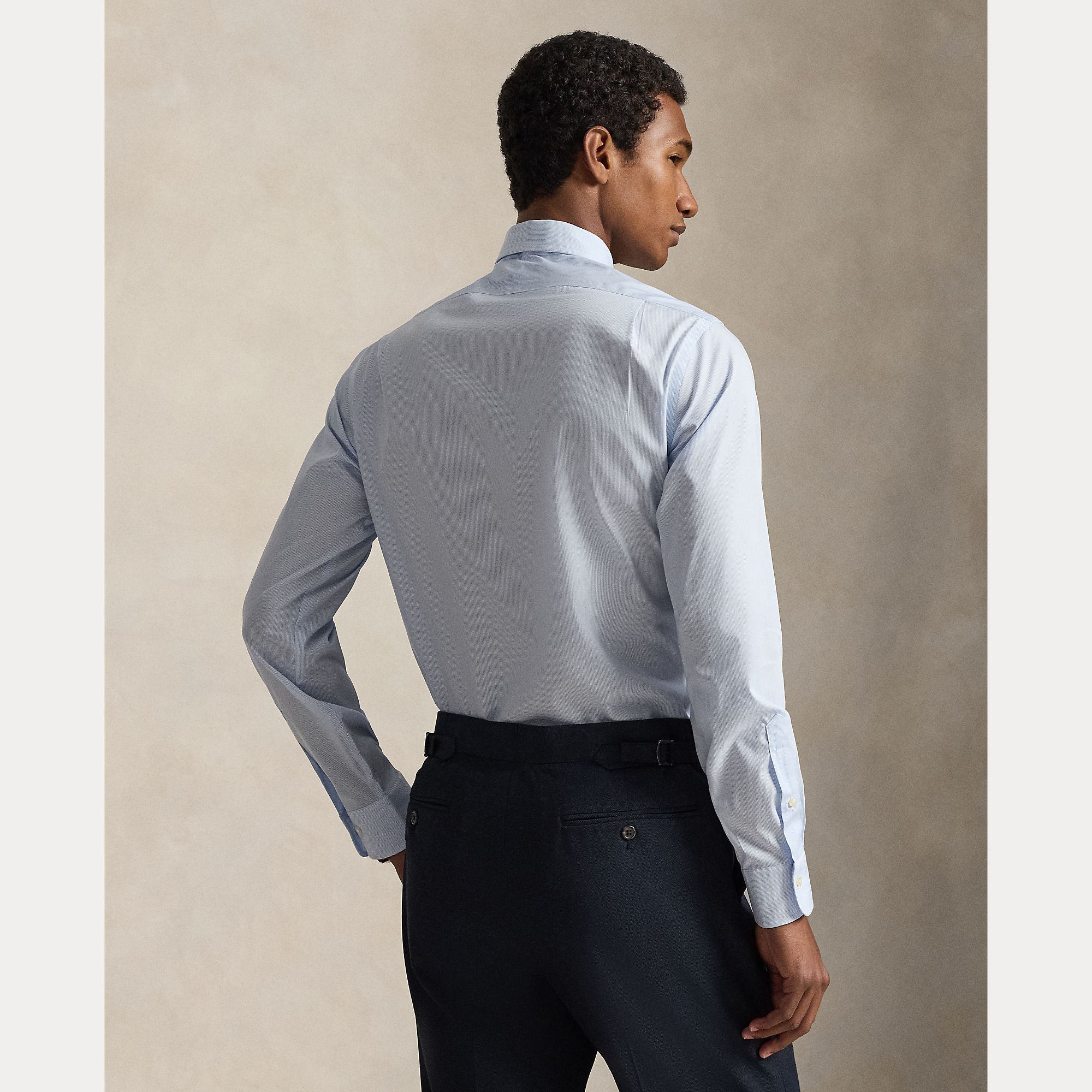 Custom Fit Striped Poplin Shirt - BoUvy