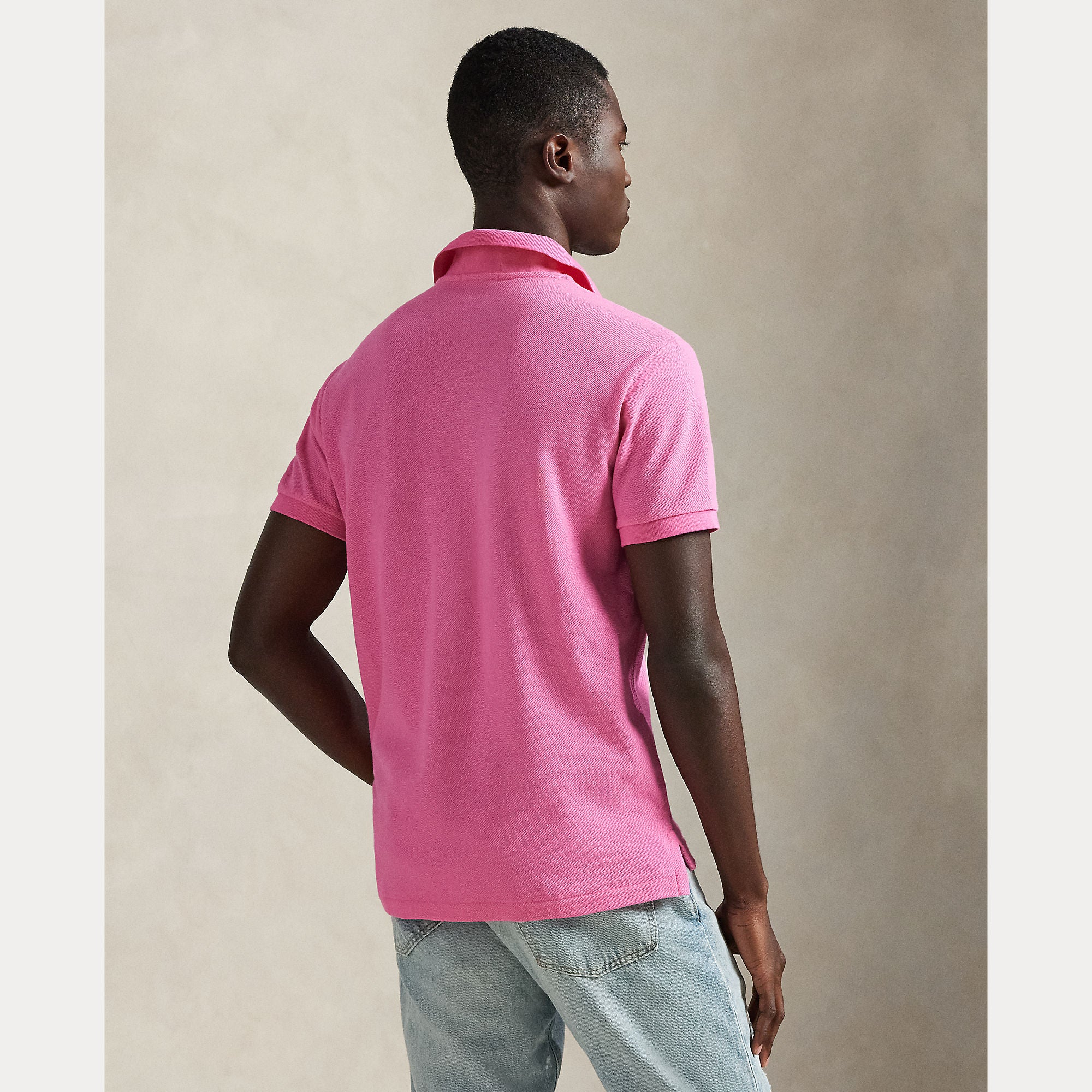 Slim Fit Mesh Polo Shirt - BoUvy