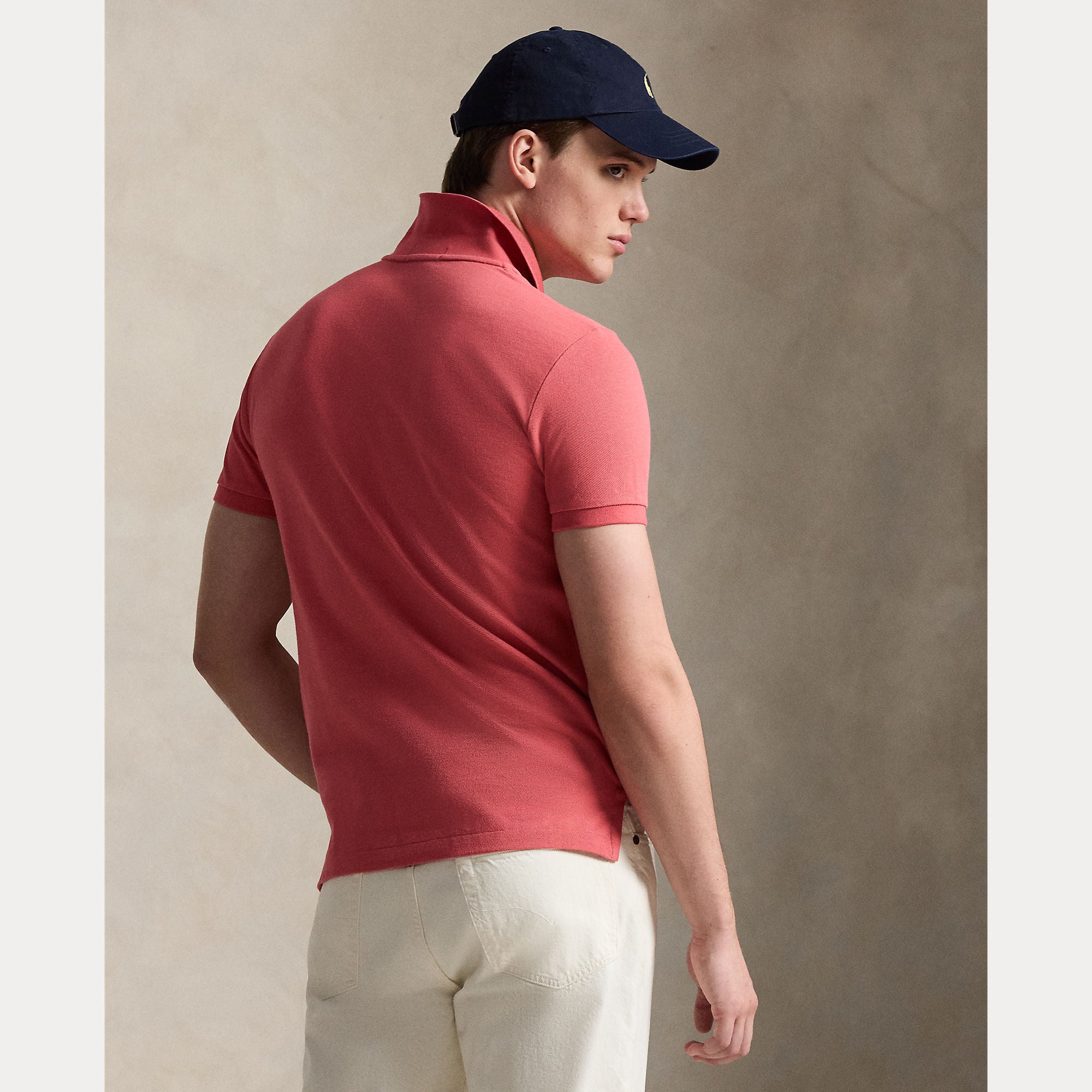 Slim Fit Mesh Polo Shirt - BoUvy