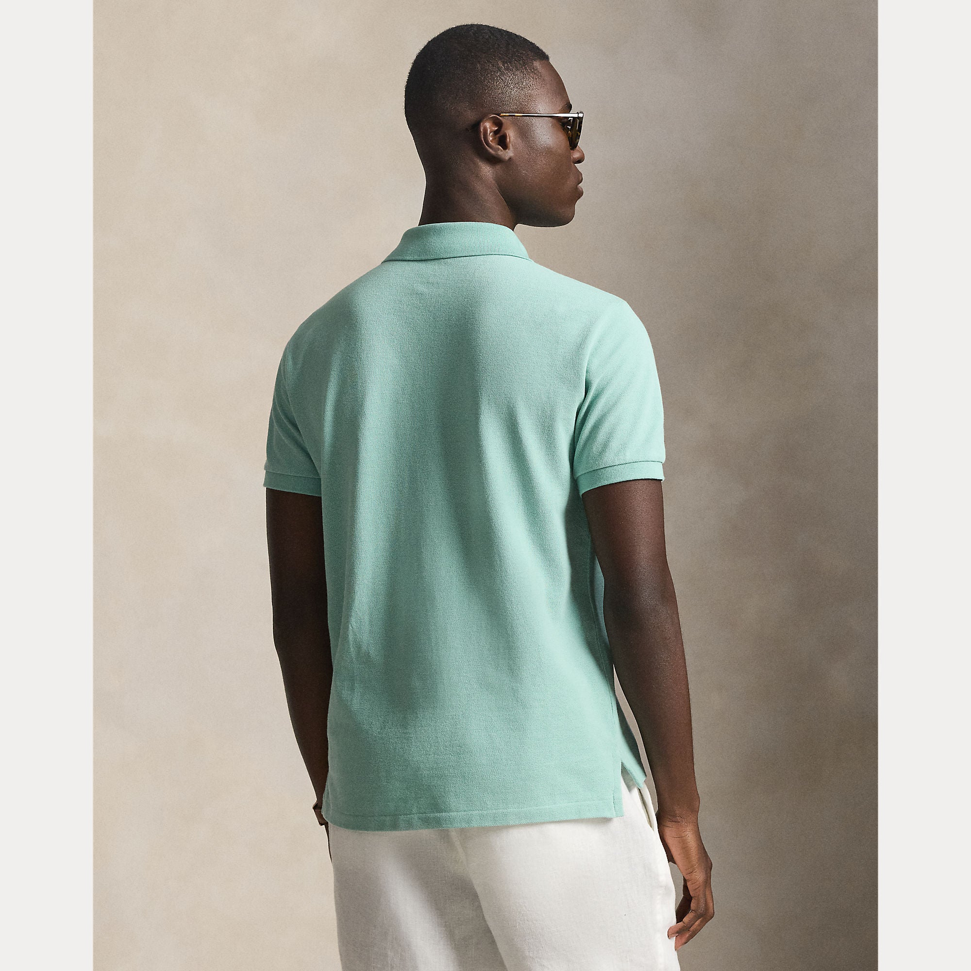 Slim Fit Mesh Polo Shirt - BoUvy