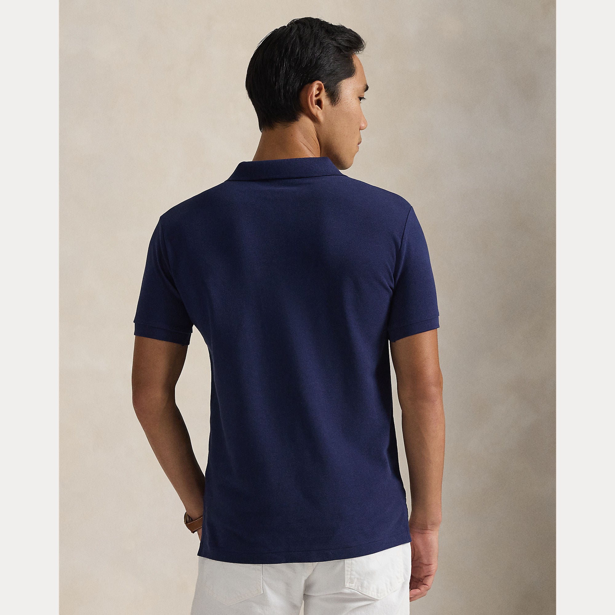Slim Fit Mesh Polo Shirt - BoUvy