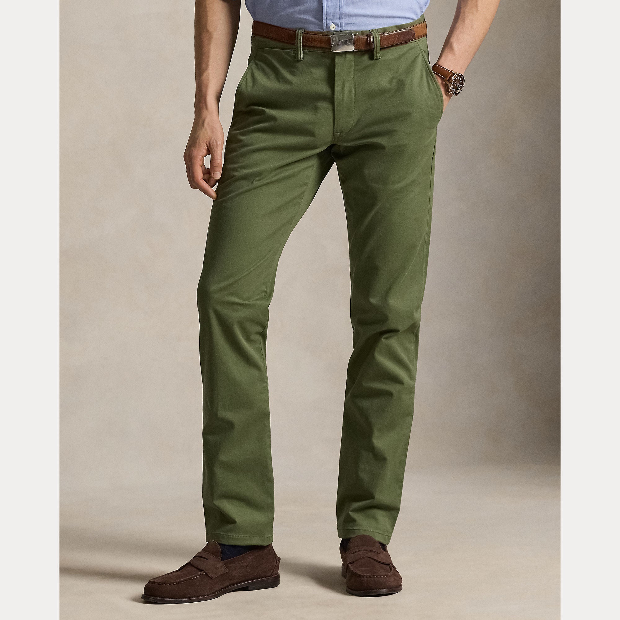 Washed Stretch Slim Fit Chino Pant - BoUvy