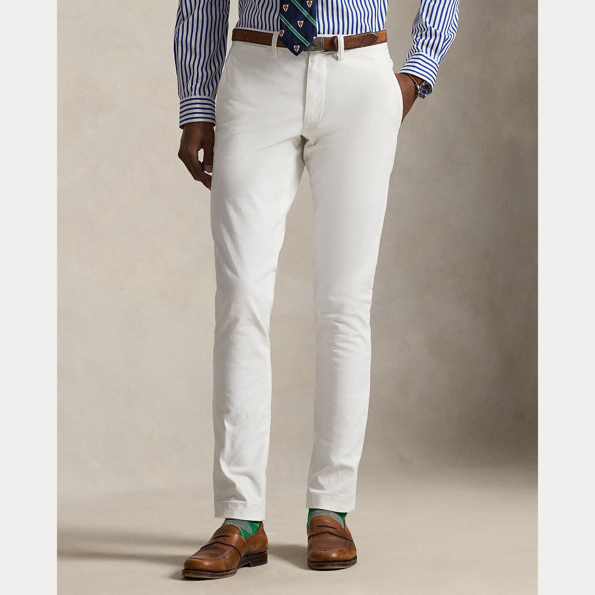 Washed Stretch Slim Fit Chino Pant - BoUvy