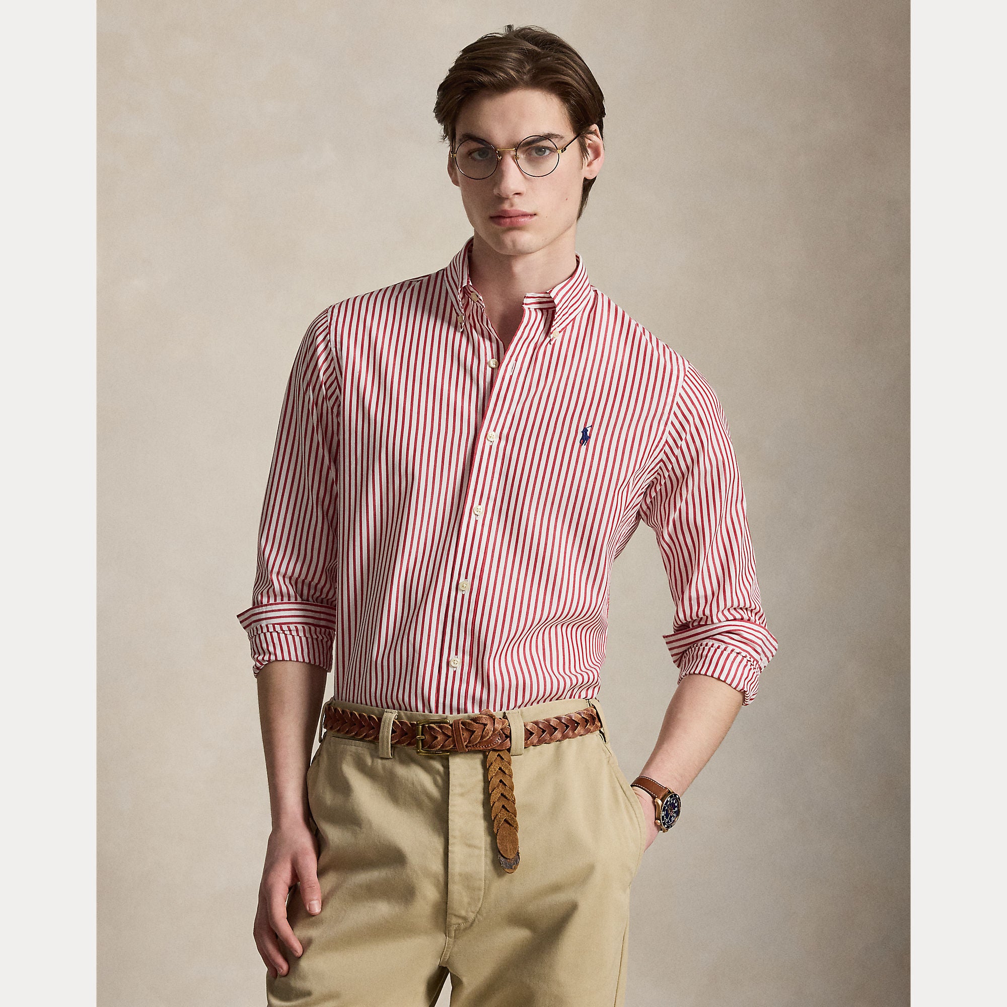 Custom Fit Striped Broadcloth Shirt - BoUvy