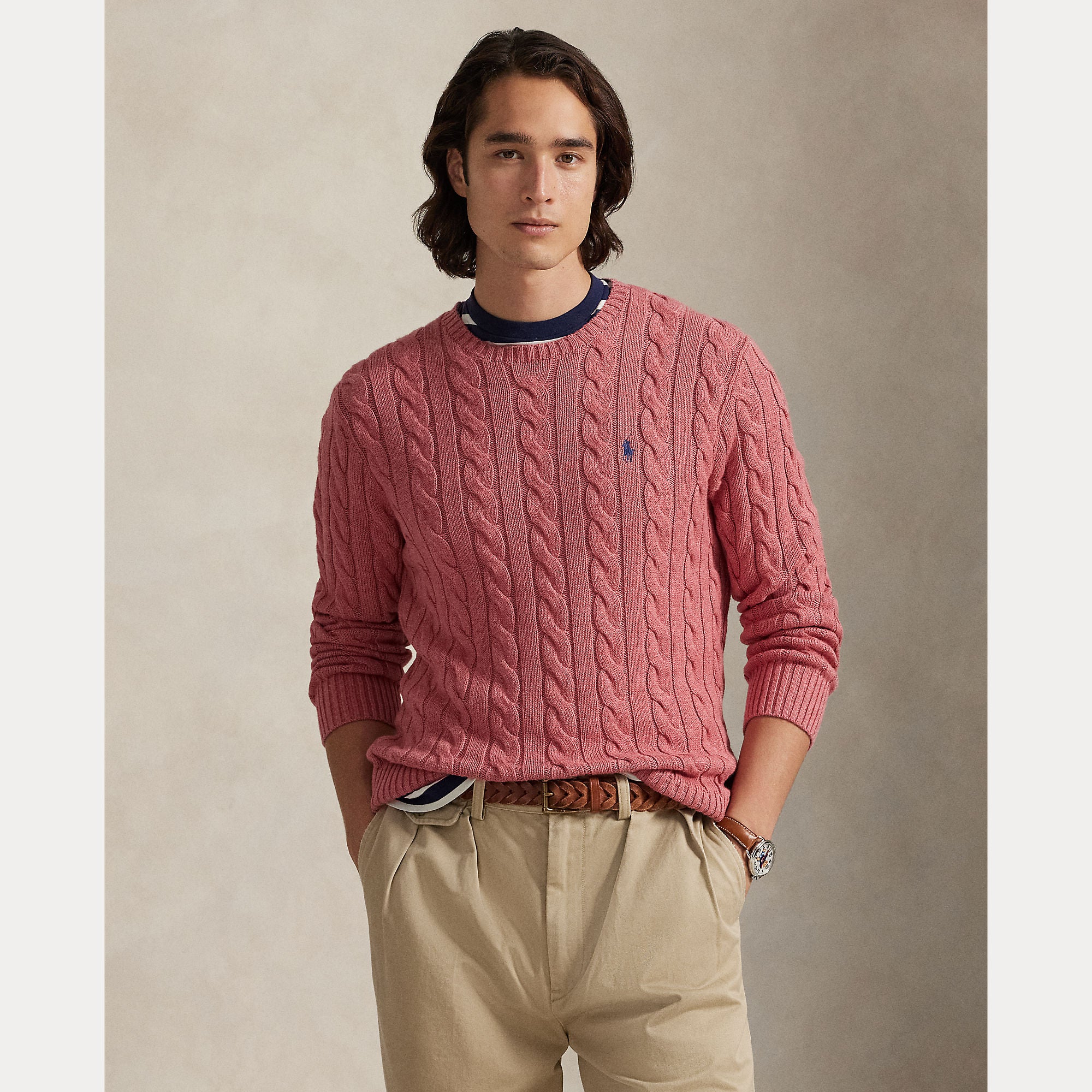 Cable-Knit Cotton Sweater - BoUvy