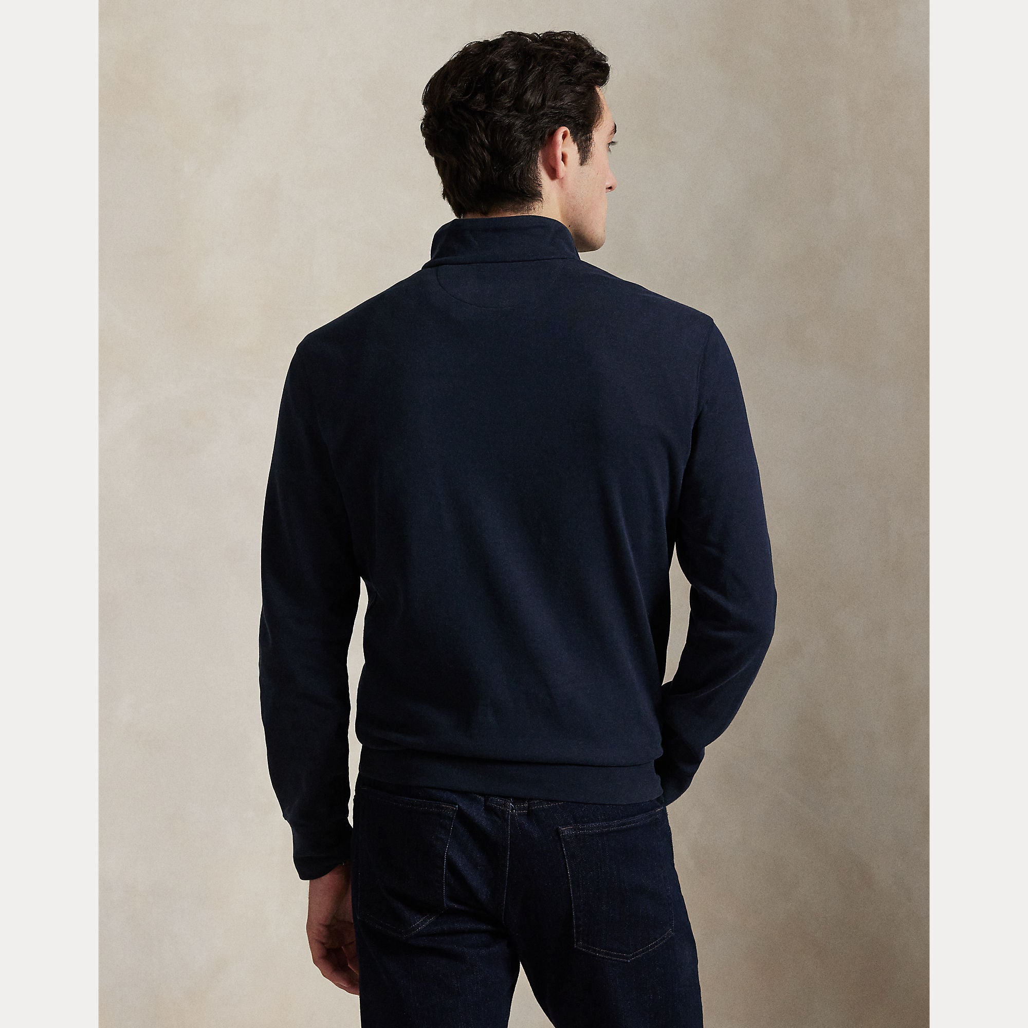 LUXURY JERSEY QUARTER-ZIP PULLOVER - BoUvy