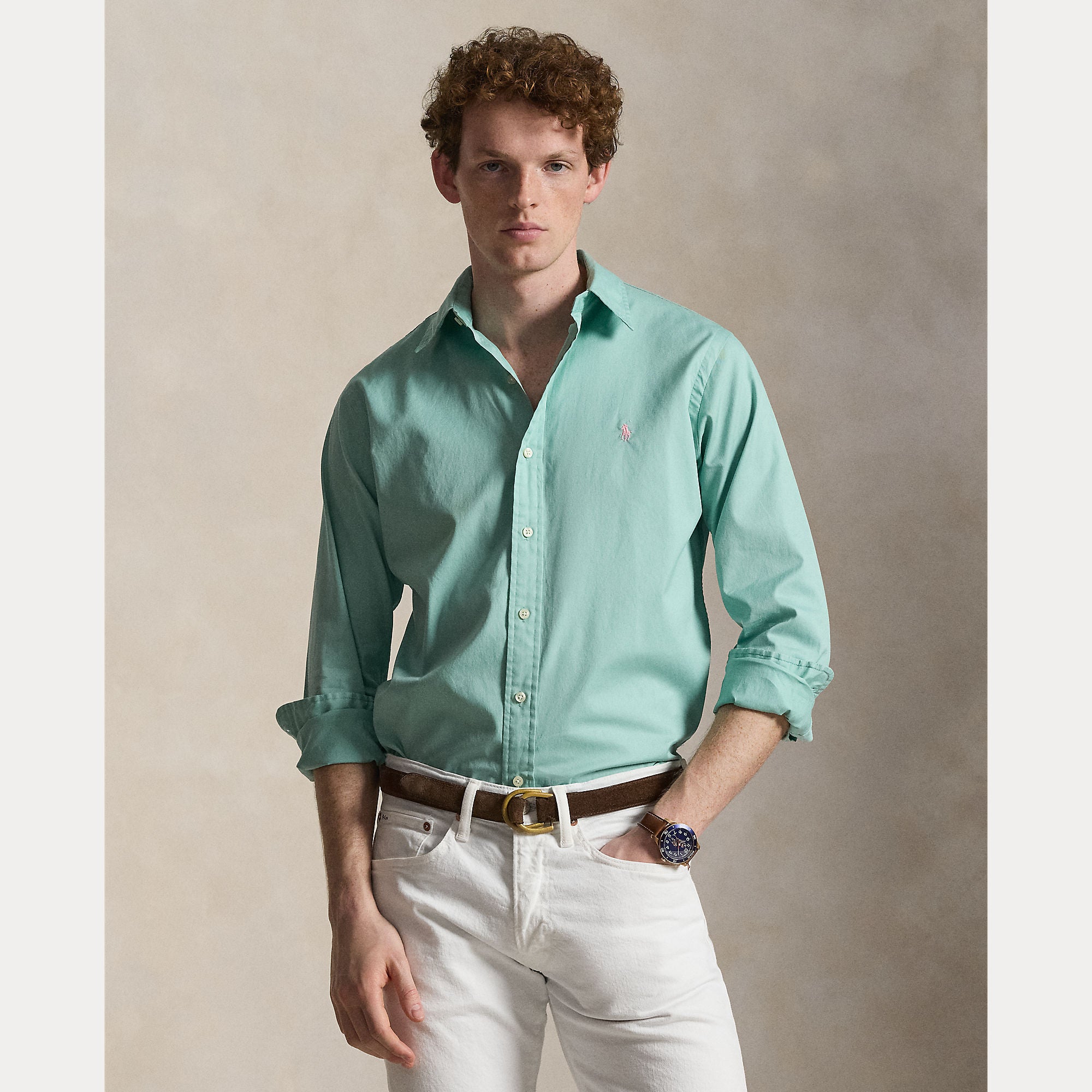 Custom Fit Featherweight Twill Shirt - BoUvy