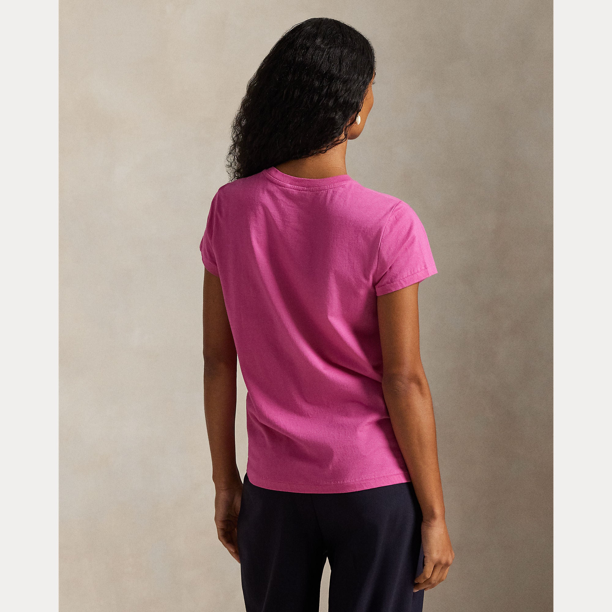 Cotton Jersey Crewneck Tee - BoUvy