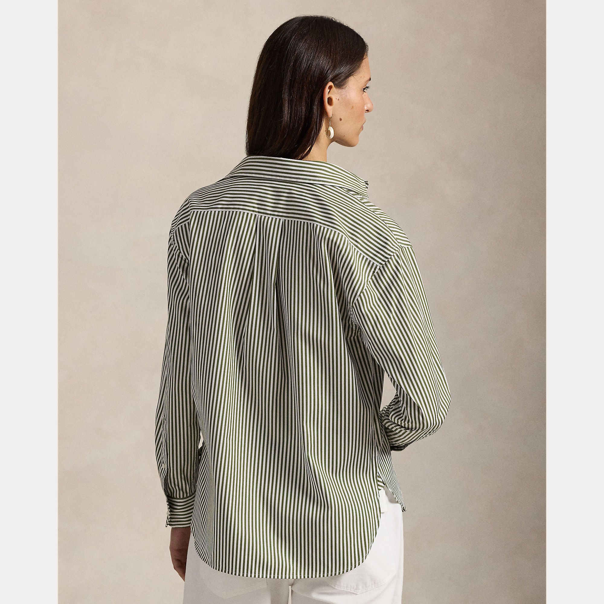 Relaxed Fit Striped Cotton Shirt - BoUvy