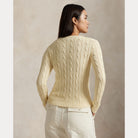 Cable-Knit Cotton Crewneck Sweater - BoUvy