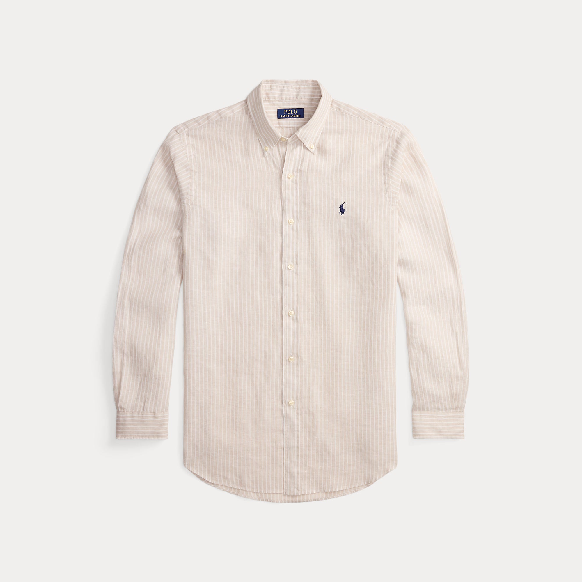 Custom Fit Striped Linen Shirt - BoUvy