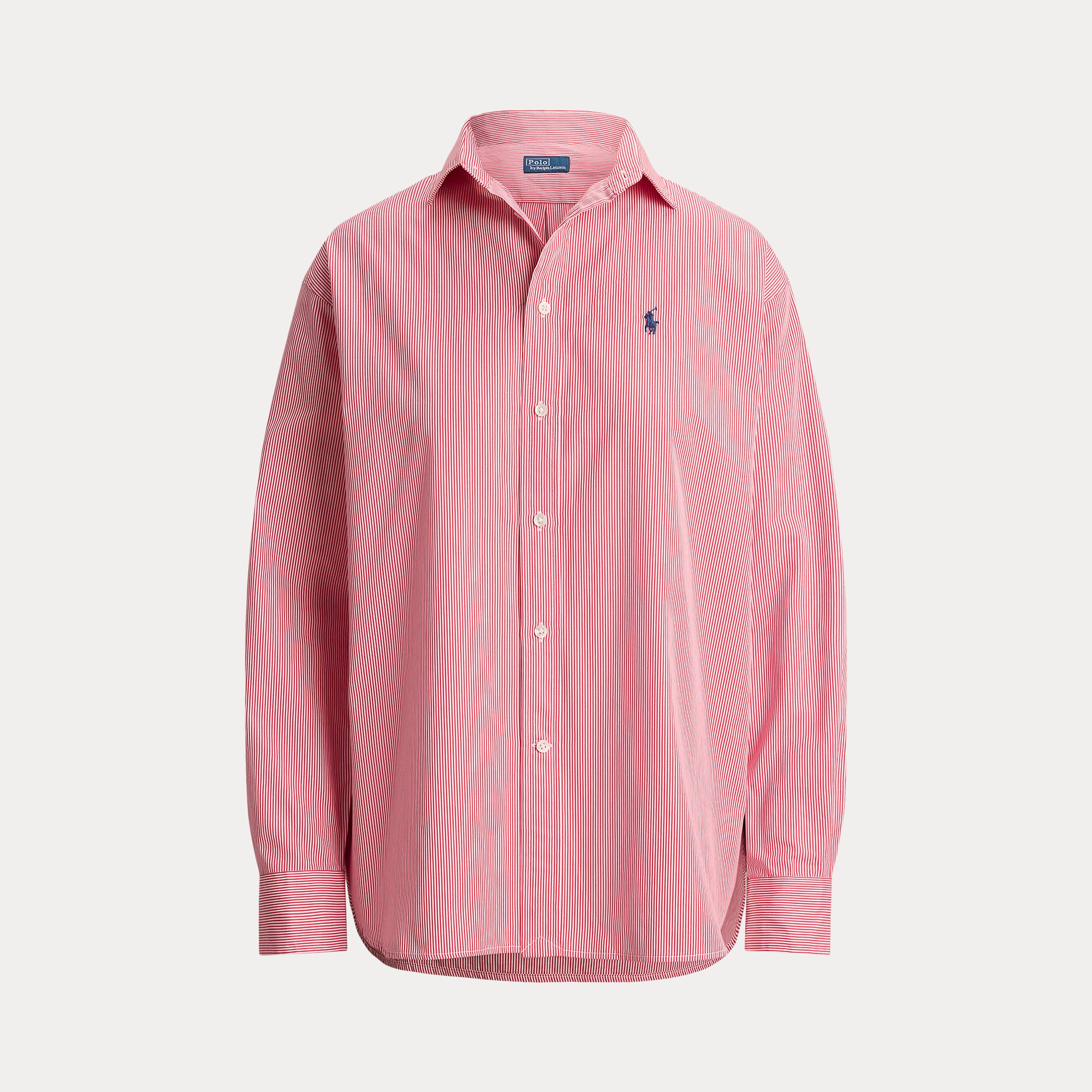 Relaxed Fit Striped Cotton Shirt - BoUvy