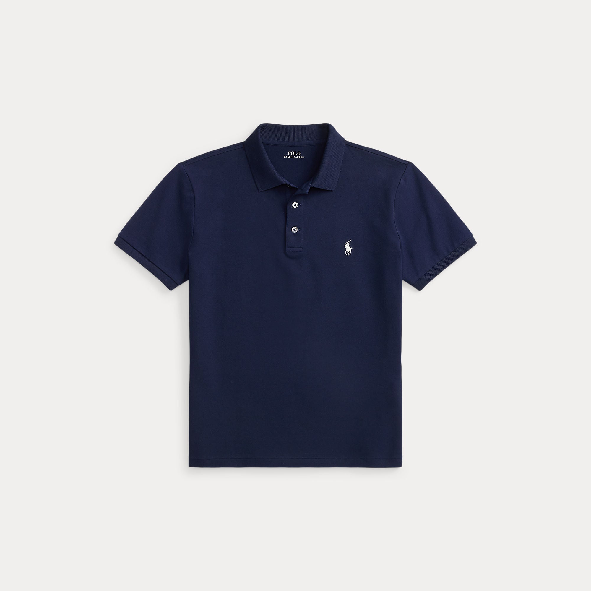 Custom Slim Fit Stretch Mesh Polo Shirt - BoUvy