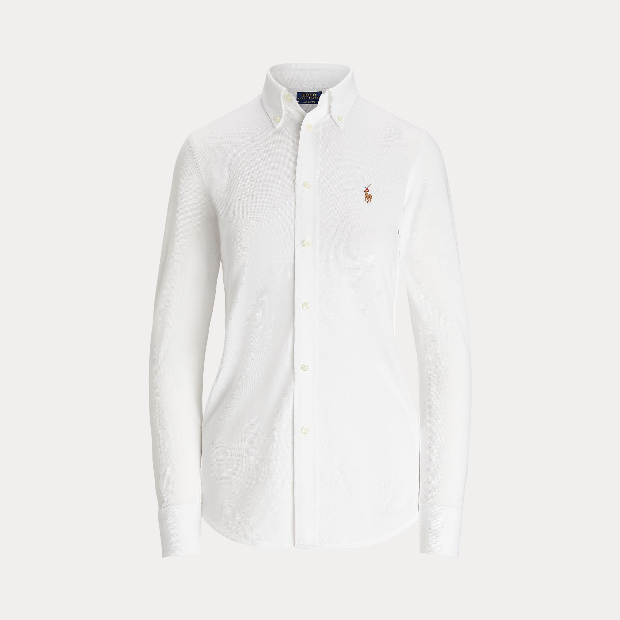 SLIM FIT KNIT COTTON OXFORD SHIRT - BoUvy