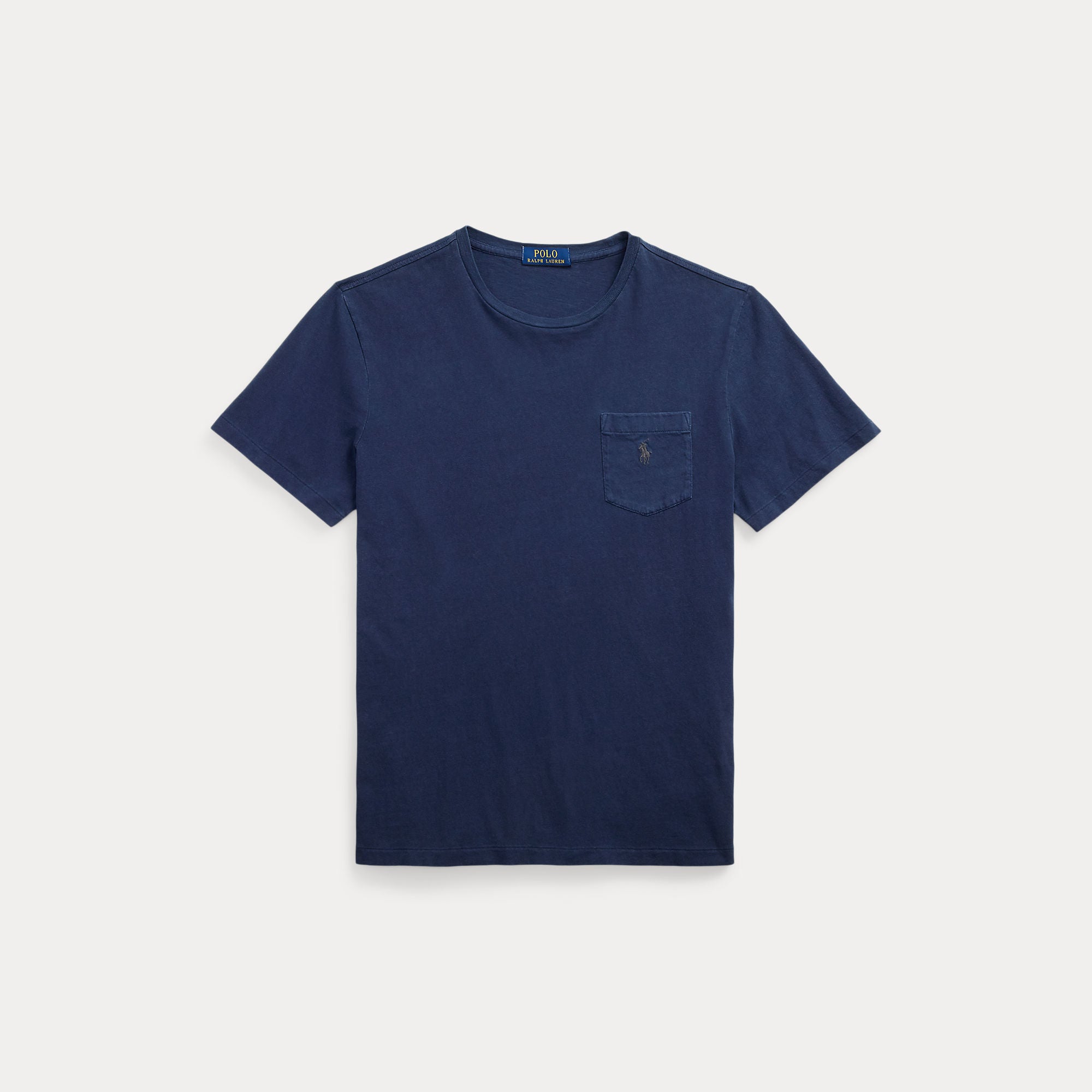 Standard Fit Cotton-Linen Pocket T-Shirt - BoUvy